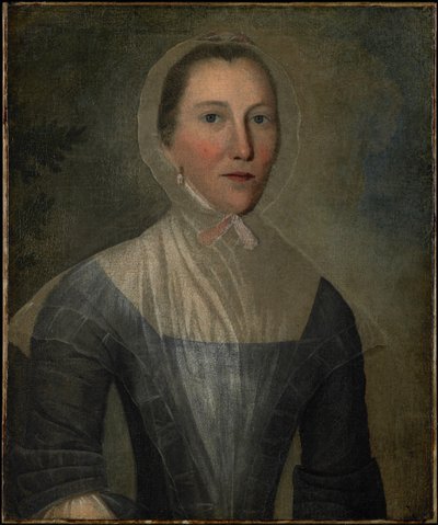 Portret van Mary Crosswell, 1763 door Joseph Badger